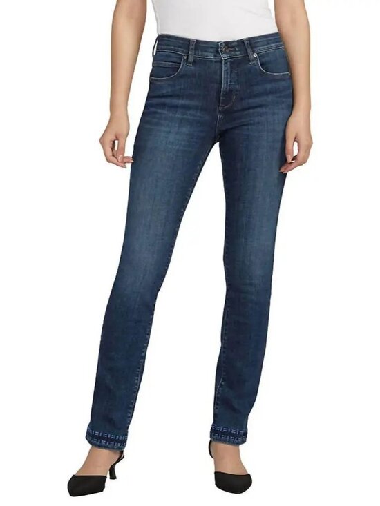 Jag Jeans Denim - ✨ Jag Women’s Mid Rise Ruby Straight Pocket Embroidery 10 Night Owl NWT